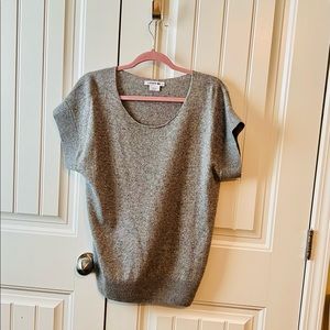 Lacoste metallic short sleeve sweater